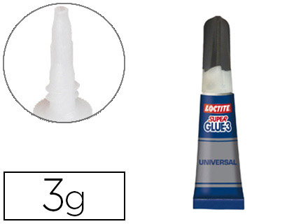 COLLE RAPIDE LOCTITE SUPER GLUE LIQUIDE RSISTANCE EAU LAVE-VAISSELLE SUPER PUISSANTE MULTI-MATRIAUX TUBE 3G