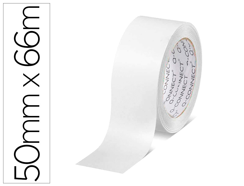 RUBAN ADHESIF Q-CONNECT ECONOMIQUE SPECIAL EMBALLAGE  HAUTE ADHERENCE 50MMX66M      COLORIS BLANC