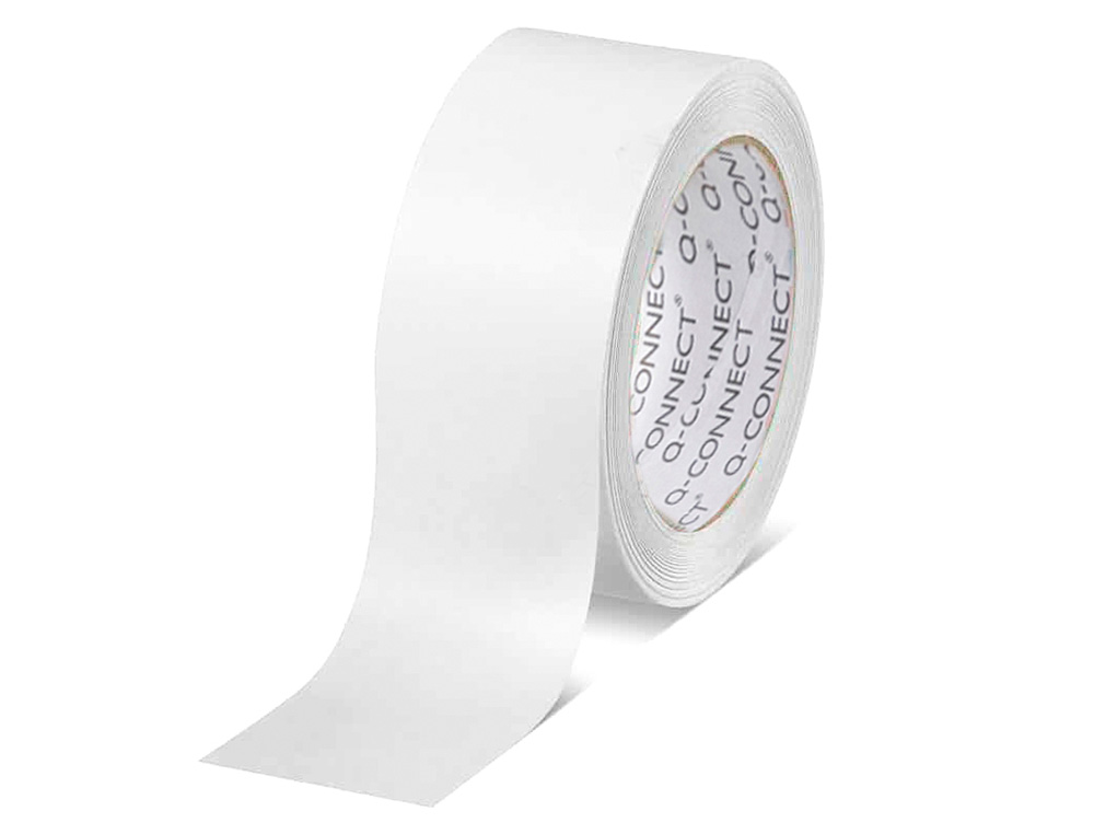 RUBAN ADHESIF Q-CONNECT POLYPROPYLENE 45 MICRONS 66MX75MM POUR EMBALLAGE COLORIS BLANC