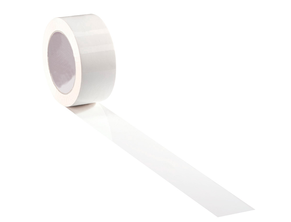 RUBAN ADHESIF Q-CONNECT POLYPROPYLENE 45 MICRONS 66MX75MM POUR EMBALLAGE COLORIS BLANC