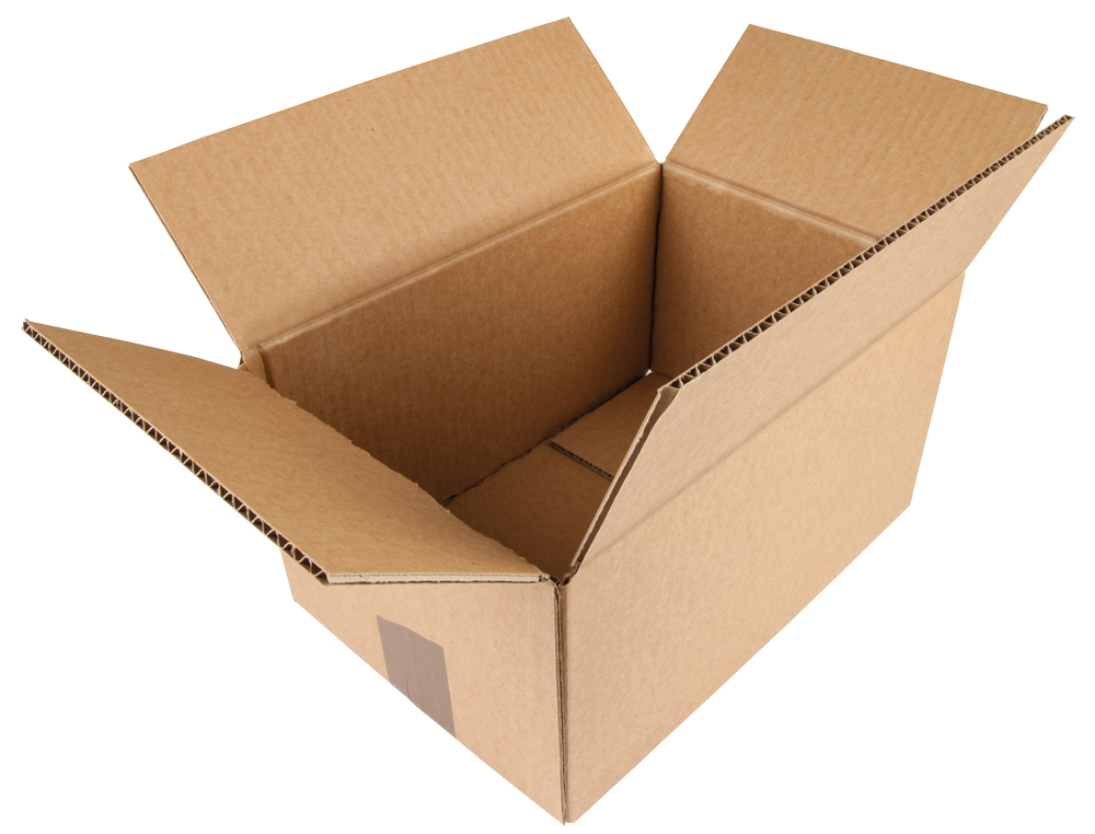 CAISSE AMERICAINE Q-CONNECT CARTON RECYCLE CANNELURE 5MM 400X290X220MM