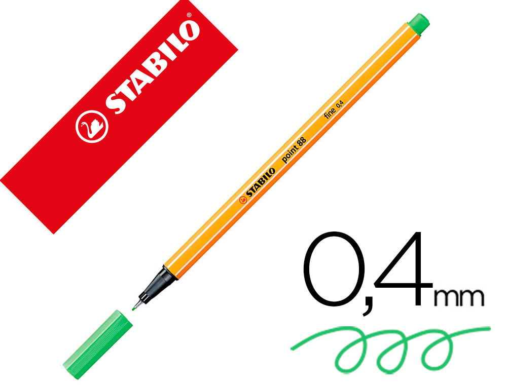 STYLO-FEUTRE STABILO POINT 88 POINTE FINE VERT EMERAUDE