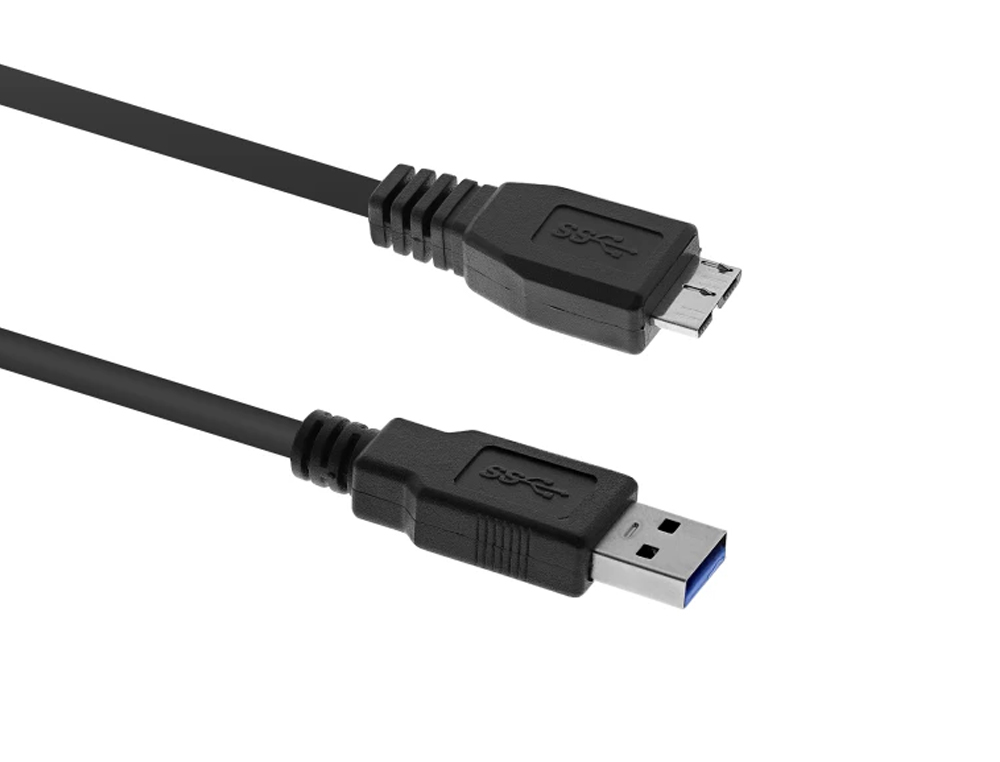 CABLE USB T'NB 3,0 MALE/ USB MICRO B DISQUE DUR EXTERNE    TRANSFERT DONNEES JUSQU       5GBPS CABLE 1M COLORIS NOIR