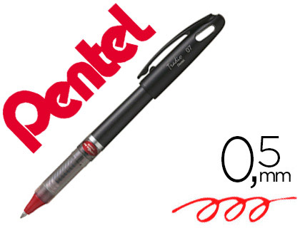 ROLLER PENTEL ENERGEL TRADIO CRITURE MOYENNE 0.5MM ENCRE LONGUE DURE SCHAGE RAPIDE PAPIER RECHARGEABLE LR7 ROUGE