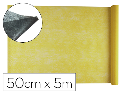 TISSU NON TISS LIDERPAPEL COSTUMES ACCESSOIRES CHEMIN DE TABLE ROULEAU 5X0.5M COLORIS JAUNE