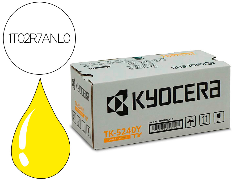 TONER TK-5240Y KYOCERA MITA M5526CDN JAUNE 3.000 PAG