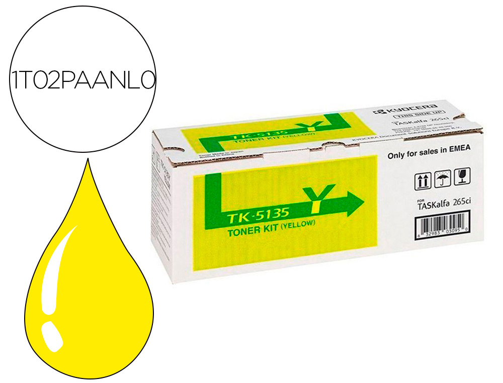 TONER TK5135Y KYOCERA -MITA TASKALFA 265CI TONER JAUNE