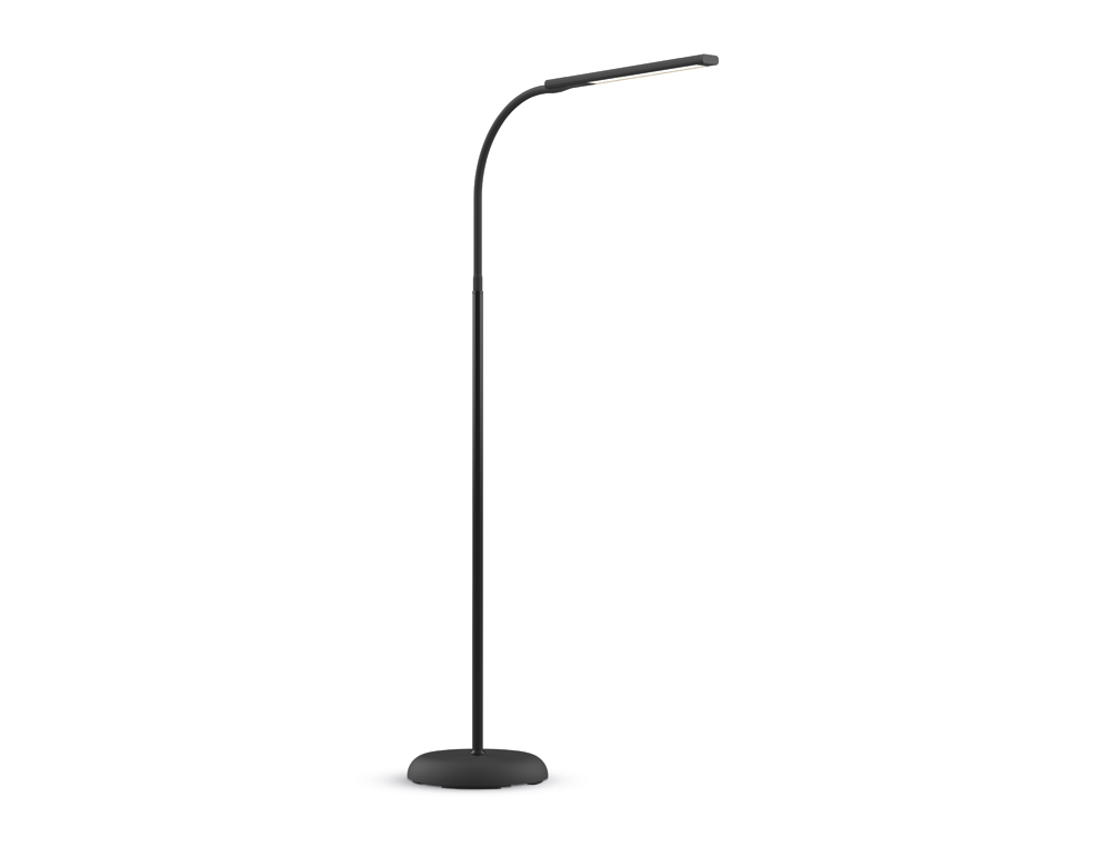 LAMPADAIRE LED MAUL LISEUSE PIRRO INTESITE REGLABLE TETE  ET SOCLE ALUMINIUM HAUTEUR    126,5CM COLORIS NOIR