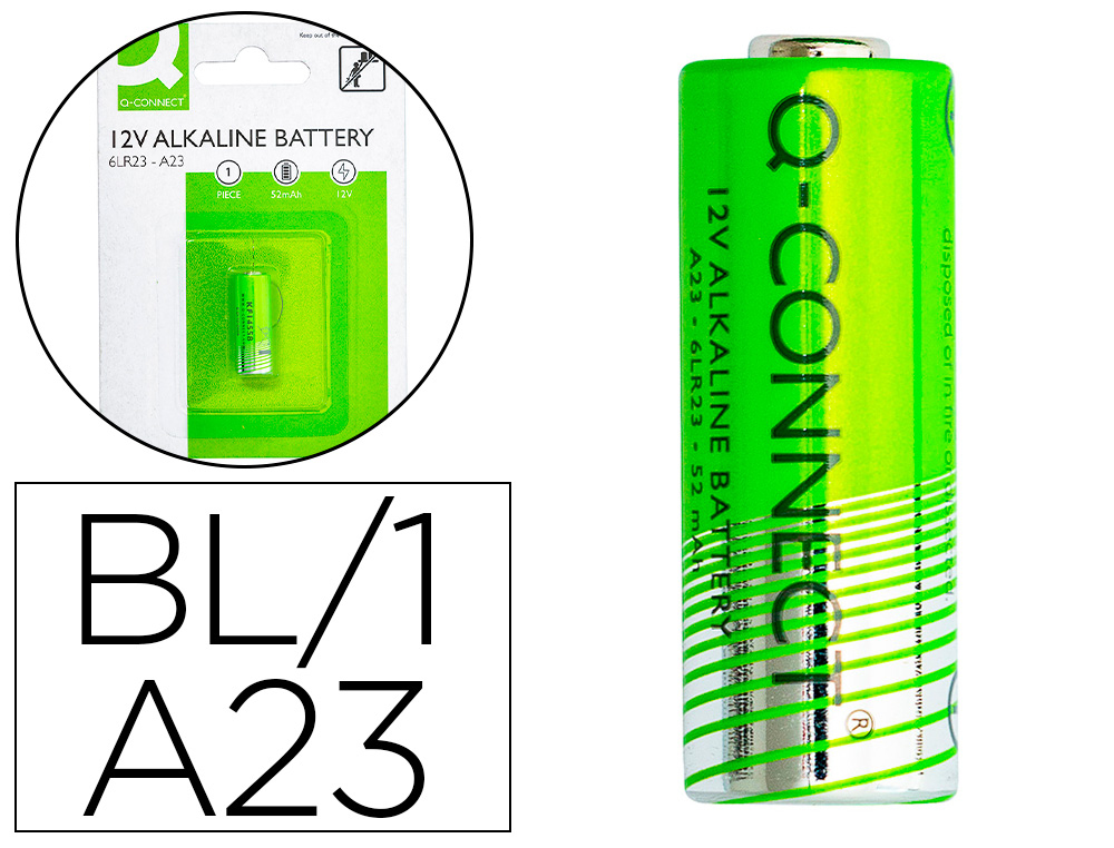 PILE Q-CONNECT ALCALINE AG23 6LR23 12V BLISTER 1 UNITE
