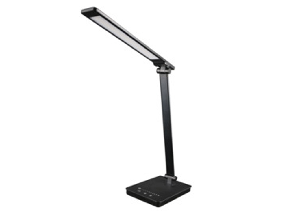 LAMPE UNILUX NOVY PLIABLE USB LED TETE ET BASE ROTATIVE     BRAS REGLABLE COLORIS NOIR