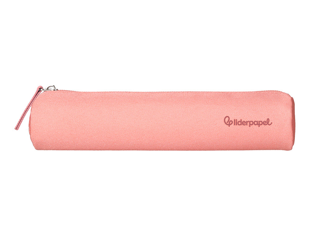 FOURRE-TOUT LIDERPAPEL ROND MINCE 22X4,5CM COLORIS ROSE   PECHE