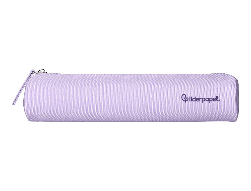 FOURRE-TOUT LIDERPAPEL ROND MINCE 22X4,5CM COLORIS LILAS