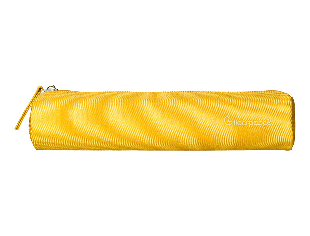 FOURRE-TOUT LIDERPAPEL ROND MINCE 22X4,5CM COLORIS JAUNE