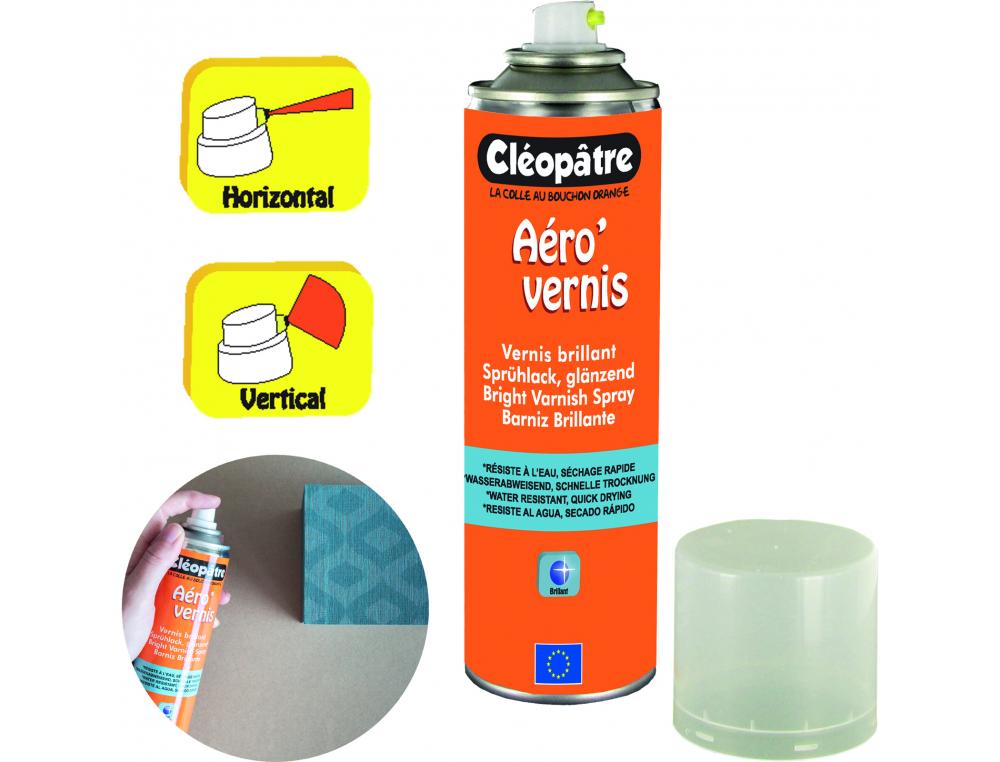 VERNIS AEROSOL CLEOPATRE MAT SECHAGE RAPIDE FLACON DE 250  ML