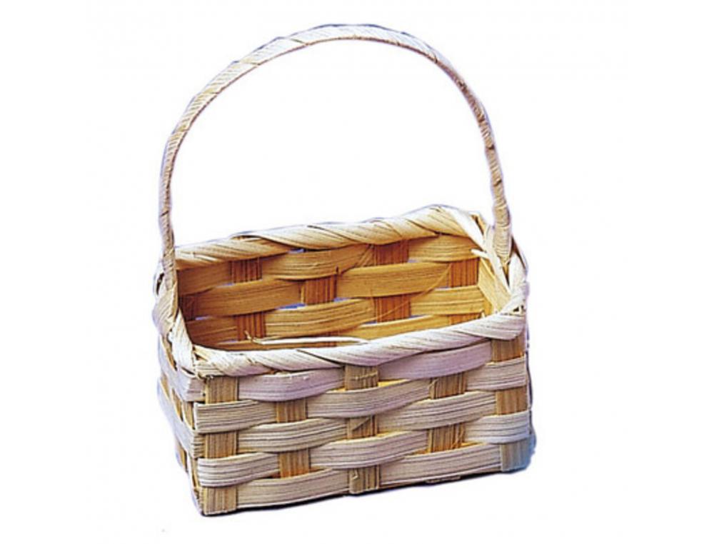 MINI PANIER BAMBOU GRAINE CREATIVE 9X5X13CM A DECORER