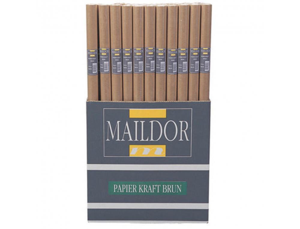 PAPIER KRAFT CLAIREFONTAINE 60G COLORIS BRUN ROULEAU      1X50M