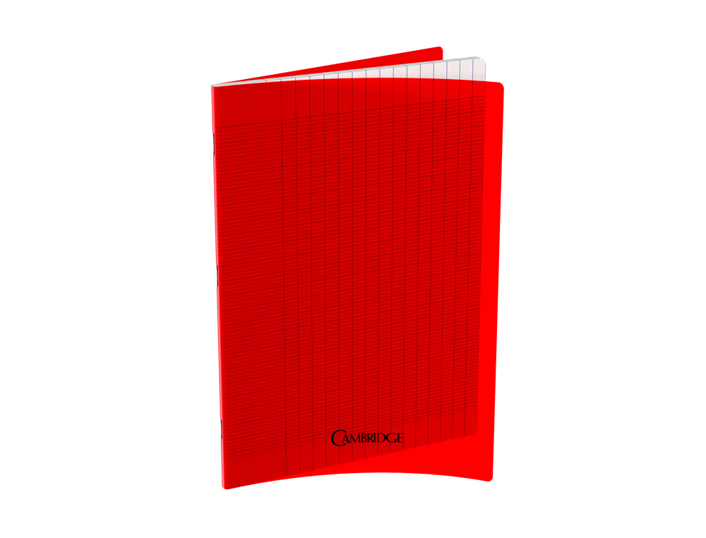 LOT DE 10 CAHIERS CAMBRIDGE POLYPRO ROUGE INDECHIRABLE ET LAVABLE PAPIER VELIN EXTRA    24X32 CM PIQURE 80G SEYES 80G