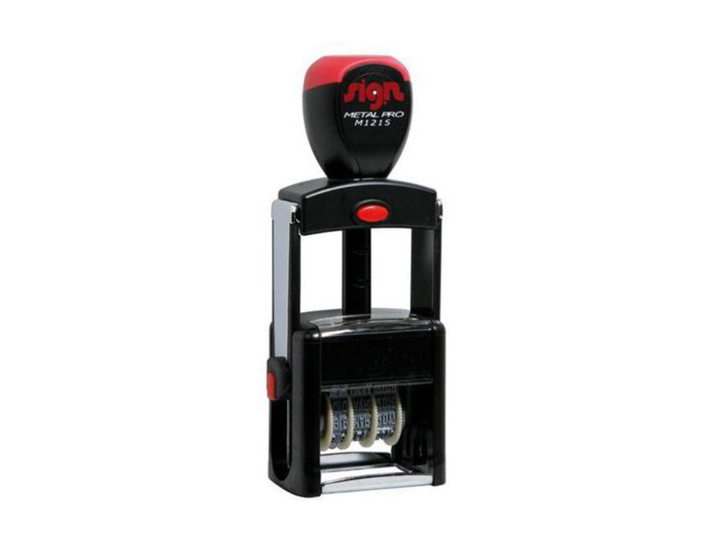 DATEUR AUTOMATIQUE METAL PRO SIGN ENCRAGE AUTOMATIQUE      LONGUEUR 25 MM REGLAGE DE LA  DATE PAR MOLETTE