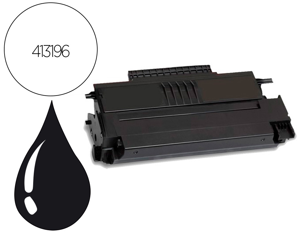 TONER RICOH SP1000E FAX LASER 413196 POUR FAX 1140/1180/SP1000 COULEUR NOIR 4000P