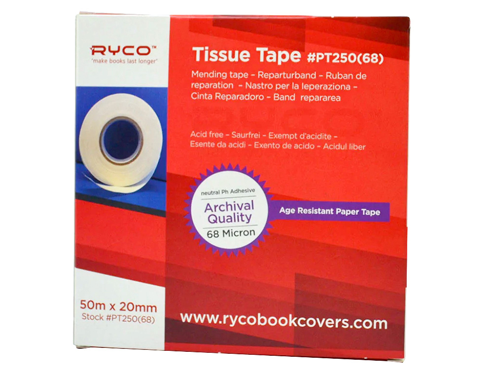 RUBAN RPARATION RYCO ADHSIF TRANSPARENT 340 MICRONS DVIDOIR 50MX20MM