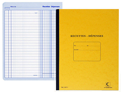 REGISTRE STANDARD ELVE PIQU A4 210X297MM RECETTES DPENSES 80 PAGES
