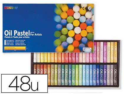 PASTEL HUILE MUNGYO 70MM PIGMENTATION EXTRA-FINE TEXTURE ONCTUEUSE POUVOIR COUVRANT DIAMTRE 11MM BOTE 48 UNITS