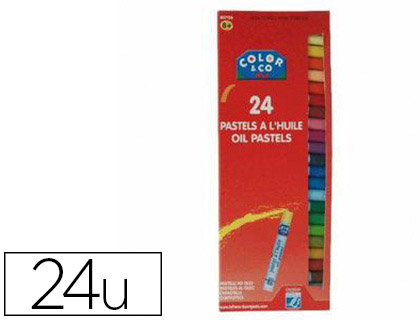 PASTEL HUILE LEFRANC BOURGEOIS 60MM DIAMTRE 8MM COLORIS ASSORTIS BOTE 24 UNITS