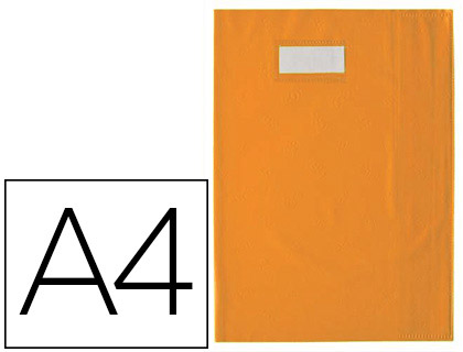 PROTGE-CAHIER ELBA STYL'SMS PVC OPAQUE 12/100E SANS PHTALATES PORTE-TIQUETTE ET TIQUETTE A4 210X297MM ORANGE