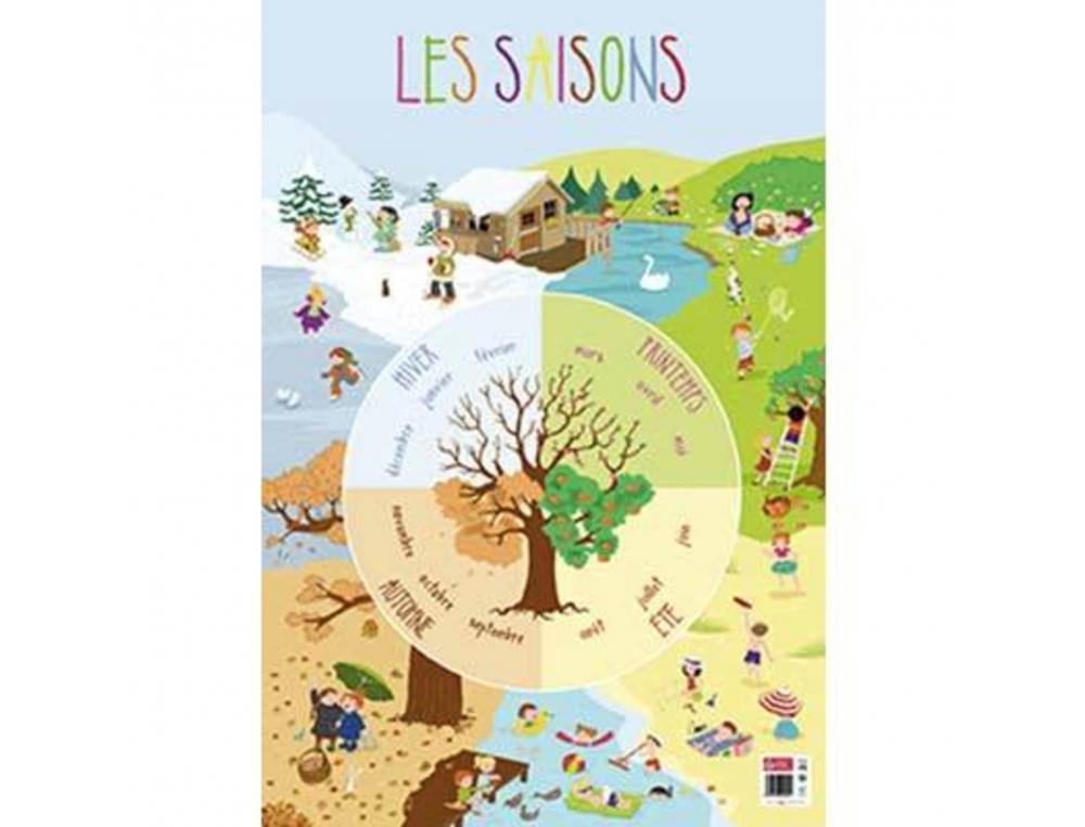 POSTER BOUCHUT GRANDRMY LES SAISONS 52X76CM 150G PELLICUL EFFAABLE  SEC