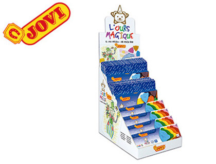 PRSENTOIR DE CRAIES DE CIRE JOVI OURS MAGIQUE