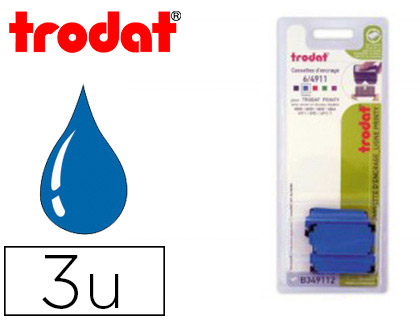 RECHARGE TAMPON TRODAT 4822A COLORIS BLEU BLISTER