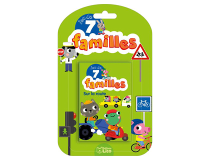 JEU DES 7 FAMILLES DITIONS LITO SUR LA ROUTE