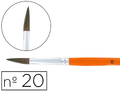 PINCEAU CLOPTRE N20 POILS DE PONEY BOIS FSC VERNIS PROTECTEUR