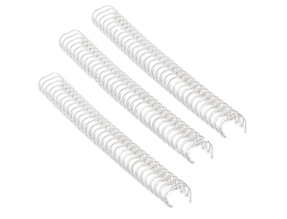 RELIURE MTALLIQUE FELLOWES RELIEUR PAS 3:1 34 BOUCLES A4 3/8 IN DIAMTRE 10MM COLORIS BLANC BOTE 100 UNITS