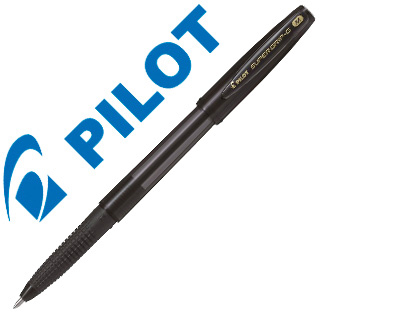 STYLO-BILLE PILOT SUPER GRIP G CAP POINTE MOYENNE COLORIS NOIR
