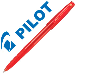 STYLO-BILLE PILOT SUPER GRIP G CAP POINTE MOYENNE COLORIS ROUGE