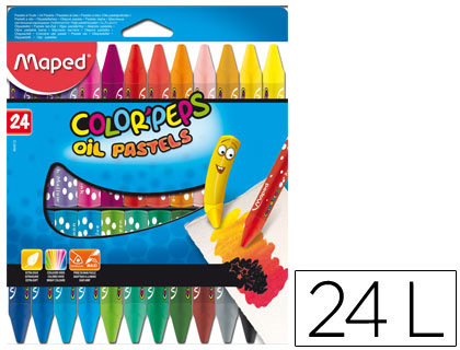 PASTEL HUILE MAPED OIL PASTEL POCHETTE CARTON 24 UNITS