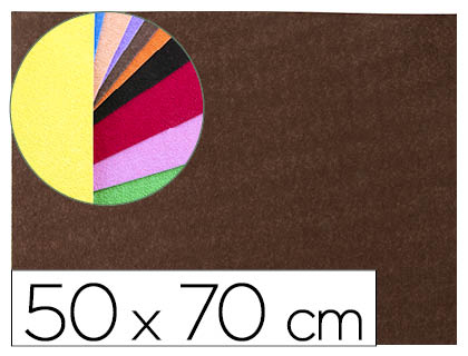 PLAQUE MOUSSE LIDERPAPEL TEXTURE SERVIETTE 50X70CM 60G/M2 PAISSEUR 2MM UNICOLORE MARRON