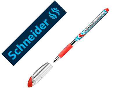 STYLO-BILLE SCHNEIDER SLIDER BASIC VISCOGLIDE TRAIT MOYEN  GRIP CAOUTCHOUC SECHAGE       RAPIDE  NEUTRE EN CO2 COULEUR