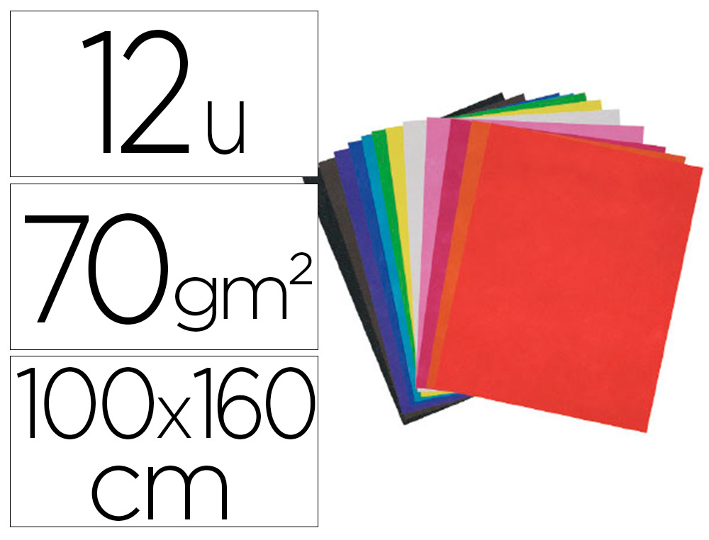 TISSU NON TISSE SODERTEX 70GM2 100 POURCENT POLYESTER  100X160 CM POCHETTE DE 12     COUPONS COLORIS ASSORTIS