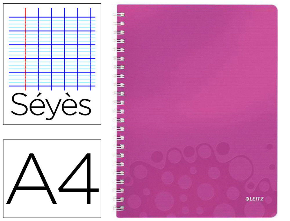 CAHIER PP S A4 160P Q PERF WOW ROSE