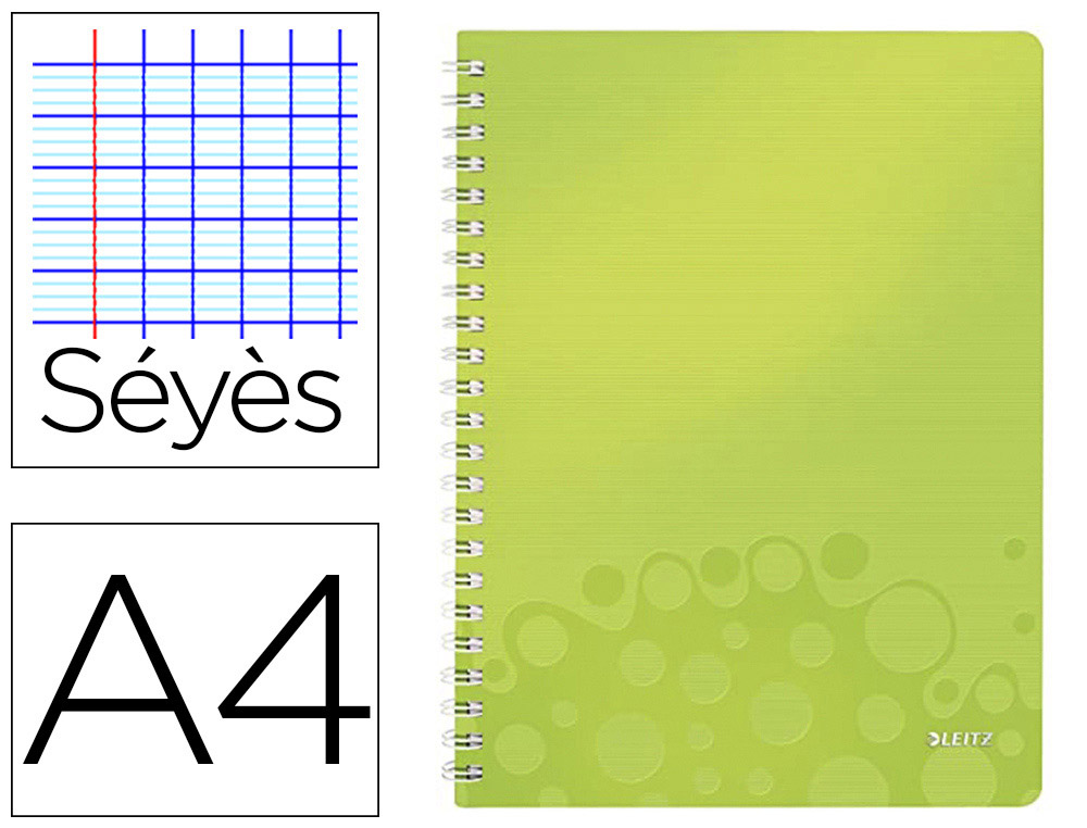 CAHIER PP S A4 160P Q PERF WOW VERT