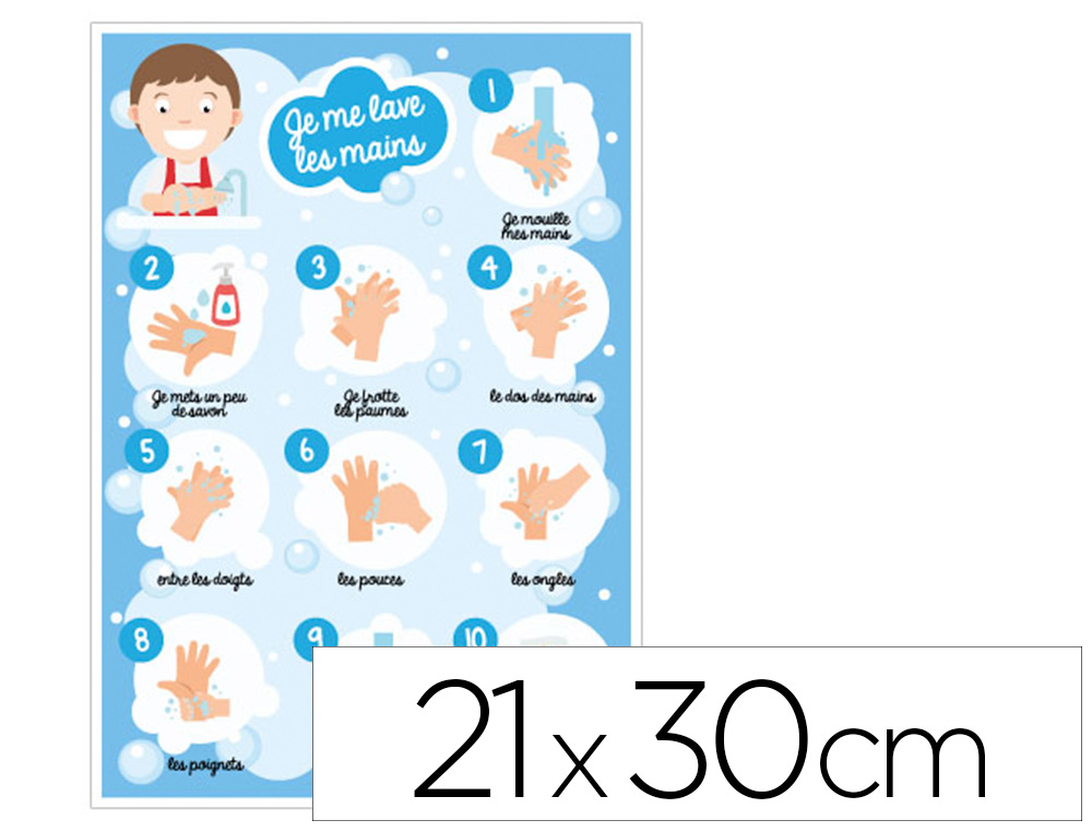 PLAQUE PVC SIGNALETIQUE BIZ CONSIGNE D'HYGINE 