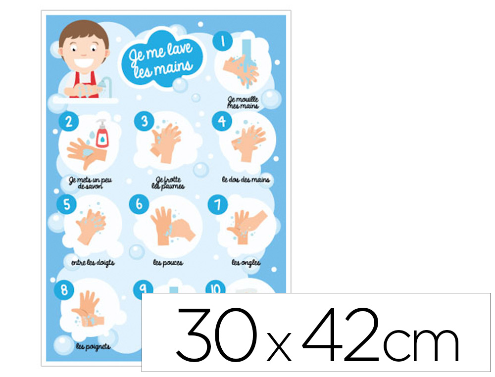 PLAQUE PVC SIGNALETIQUE BIZ CONSIGNE D'HYGINE 