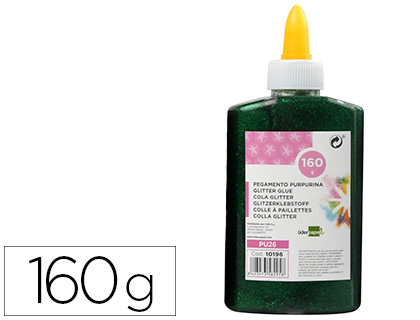 COLLE PAILLETEE LIDERPAPEL COLORIS VERT METALLISE - POT  DE 160G