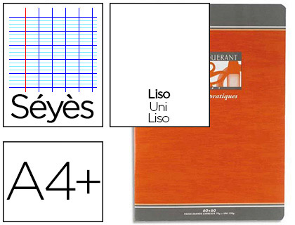 CAHIER TRAVAUX PRATIQUES PIQU CONQURANT SEPT COUVERTURE OFFSET A4+ 24X32CM 120 PAGES 70G 60 SYS/ 60 UNIES