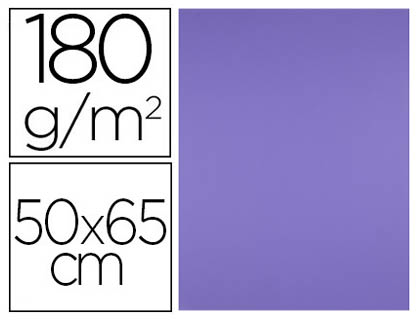 PAPIER CARTONNE LIDERPAPEL 50X65CM 180GR COLORIS POURPRE